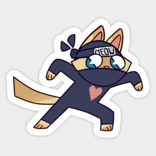 Ninja Kitty Sticker